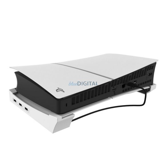 IPEGA USB HUB (4 USB aljzat, vízszintes állvány, PlayStation 5 Slim/5 Pro kompatibilis) FEHÉR