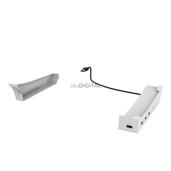IPEGA USB HUB (4 USB aljzat, vízszintes állvány, PlayStation 5 Slim/5 Pro kompatibilis) FEHÉR
