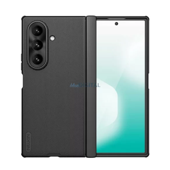 NILLKIN SUPER FROSTED FOLD műanyag telefonvédő (gumírozott, érdes felület, asztali tartó, ceruza tartó) FEKETE Samsung Galaxy Z Fold7 (SM-F966)