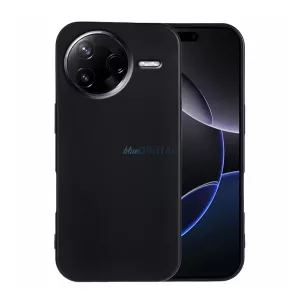 Szilikon telefonvédő (matt) FEKETE Xiaomi Poco F7 Pro