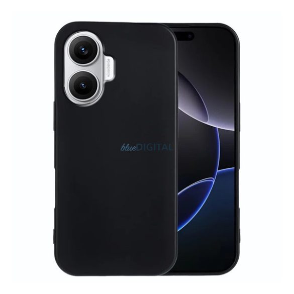 Szilikon telefonvédő (matt) FEKETE Xiaomi Poco F7