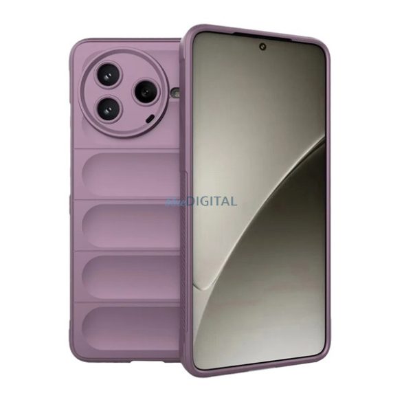 Szilikon telefonvédő (ütésállóság, kameravédő, 3D) LILA Xiaomi Poco F7 Pro