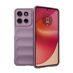   Szilikon telefonvédő (ütésállóság, kameravédő, 3D) LILA Motorola Moto G56 (XT2529)