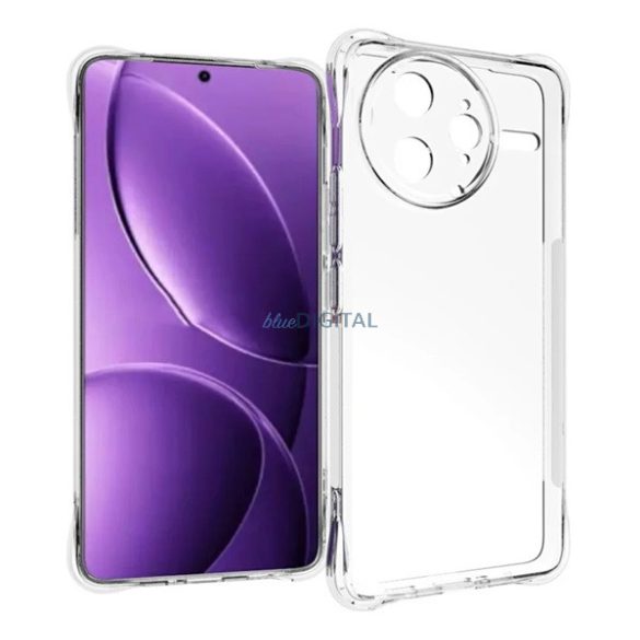 Szilikon telefonvédő (ütésállóság, légpárnás sarok) ÁTLÁTSZÓ Xiaomi Poco F7 Ultra