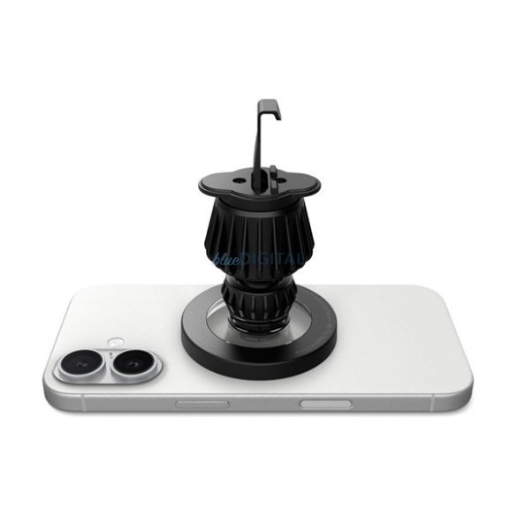 SPIGEN MFT13 autós tartó (szellőzőre, műszerfalra, öntapadó, 360°, MagSafe) EZÜST Apple iPhone 17, iPhone 17 Air, iPhone 17 Pro