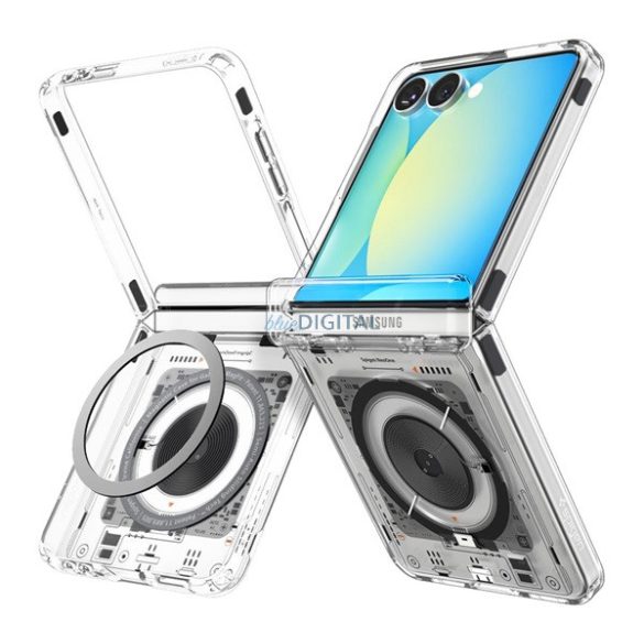 SPIGEN ULTRA HYBRID MAG NEO ONE műanyag telefonvédő (ütésállóság, légpárnás keret, MagSafe) ÁTLÁTSZÓ Samsung Galaxy Z Flip7 (SM-F766)
