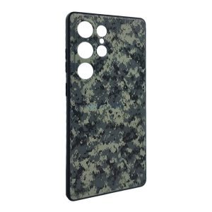 Szilikon telefonvédő (ütésállóság, kameravédő, terep minta) SÖTÉTZÖLD Samsung Galaxy S25 Ultra (SM-S938)