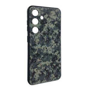 Szilikon telefonvédő (ütésállóság, kameravédő, terep minta) SÖTÉTZÖLD Samsung Galaxy A36 5G (SM-A366)