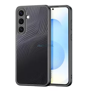 DUX DUCIS AIMO szilikon telefonvédő (ütésállóság, kameravédő, matt, hullám) FEKETE Samsung Galaxy S25 FE (SM-S731)