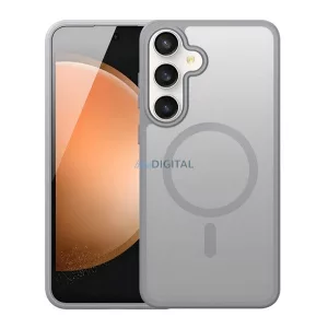 DUX DUCIS YIND szilikon telefonvédő (ütésállóság, kameravédő, matt, MagSafe) VILÁGOSSZÜRKE Samsung Galaxy S25 FE (SM-S731)