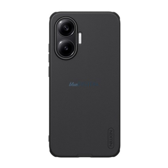 NILLKIN SUPER FROSTED PRO műanyag telefonvédő (ütésállóság, gumírozott, érdes felület) FEKETE Xiaomi Poco F7