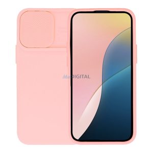 Szilikon telefonvédő (matt, mikrofiber plüss belső, kameravédő) VILÁGOS RÓZSASZÍN Samsung Galaxy A56 5G (SM-A566)