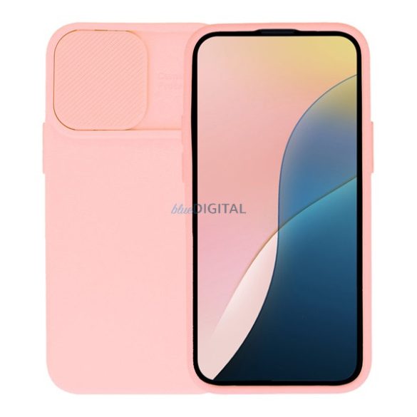 Szilikon telefonvédő (matt, mikrofiber plüss belső, kameravédő) VILÁGOS RÓZSASZÍN Samsung Galaxy A56 5G (SM-A566)