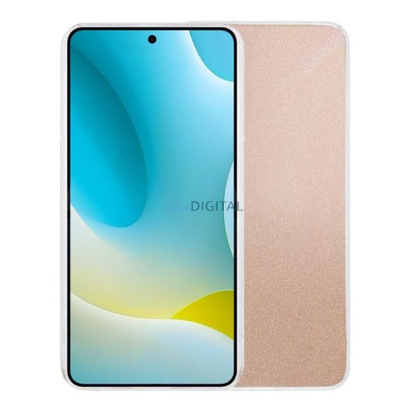 Szilikon telefonvédő (műanyag belső, csillogó hátlap) ARANY Samsung Galaxy A17 5G (SM-A176)