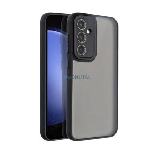 Szilikon telefonvédő (ütésállóság, akril hátlap, kameravédő) FEKETE Samsung Galaxy A17 5G (SM-A176)