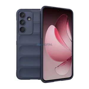 Szilikon telefonvédő (ütésállóság, kameravédő, 3D) SÖTÉTKÉK Samsung Galaxy S25 FE (SM-S731)