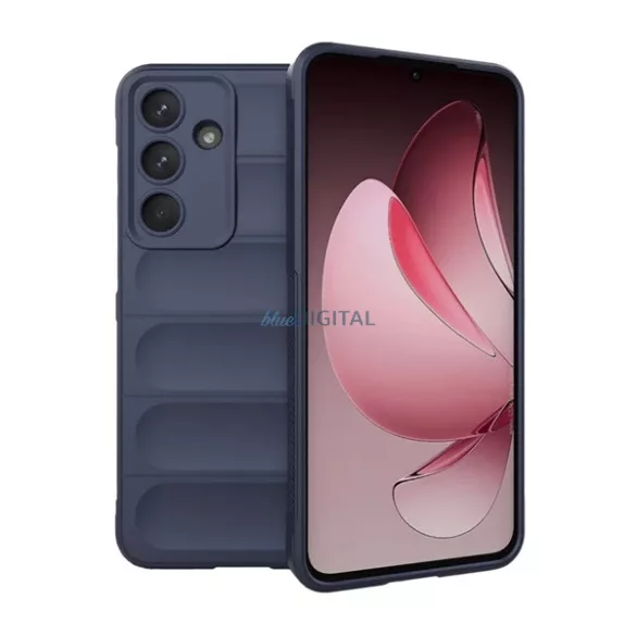 Szilikon telefonvédő (ütésállóság, kameravédő, 3D) SÖTÉTKÉK Samsung Galaxy S25 FE (SM-S731)