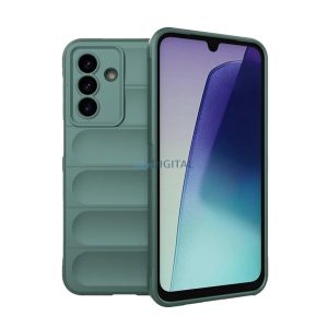 Szilikon telefonvédő (ütésállóság, kameravédő, 3D) SÖTÉTZÖLD Samsung Galaxy A17 5G (SM-A176)