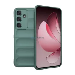   Szilikon telefonvédő (ütésállóság, kameravédő, 3D) SÖTÉTZÖLD Samsung Galaxy S25 FE (SM-S731)
