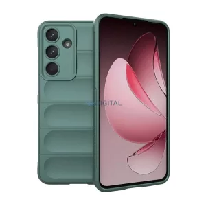 Szilikon telefonvédő (ütésállóság, kameravédő, 3D) SÖTÉTZÖLD Samsung Galaxy S25 FE (SM-S731)