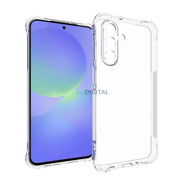 Szilikon telefonvédő (ütésállóság, légpárnás sarok) ÁTLÁTSZÓ Samsung Galaxy A17 5G (SM-A176)