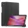 Tok álló, bőr hatású (aktív FLIP, oldalra nyíló, TRIFOLD, asztali tartó) FEKETE Lenovo Tab One (TB-305FU)