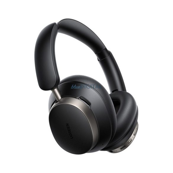UGREEN HP206 STUDIO PRO bluetooth fejhallgató SZTEREO (v6.0, mikrofon, akítv zajszűrő, 3.5mm jack aljzat) FEKETE