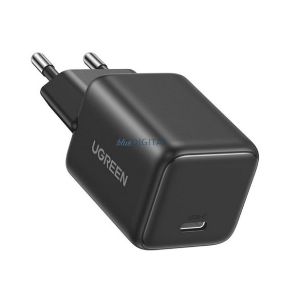UGREEN X512 hálózati töltő Type-C aljzat (20W, GaN, PD gyorstöltő, mini) SÖTÉTSZÜRKE