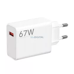   XIAOMI HYPERCHARGE hálózati töltő USB aljzat (67W, gyorstöltő) FEHÉR