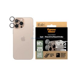   PANZERGLASS HOOPS kameravédő üveg (9H + segédkeret) ÁTLÁTSZÓ Apple iPhone 16 Pro Max, iPhone 16 Pro