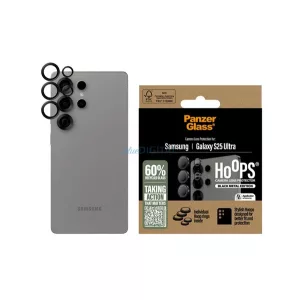 PANZERGLASS HOOPS kameravédő üveg (9H + segédkeret) FEKETE Samsung Galaxy S25 Ultra (SM-S938)