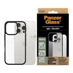   PANZERGLASS HARDCASE szilikon telefonvédő (ütésállóság, kameravédő, antibakteriális) FEKETE Apple iPhone 16 Pro