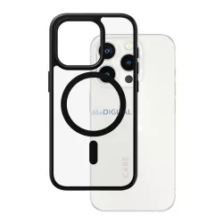   PANZERGLASS CARE FLAGSHIP URBAN COMBAT CASE szilikon telefonvédő (ütésállóság, kameravédő, MagSafe) ÁTLÁTSZÓ/FEKETE Apple iPhone 15 Pro