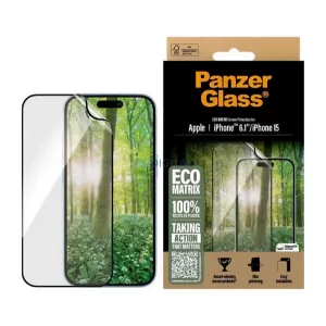 PANZERGLASS ECO MATRIX képernyővédő üveg (flexibilis, karcálló + segédkeret) ÁTLÁTSZÓ Apple iPhone 16