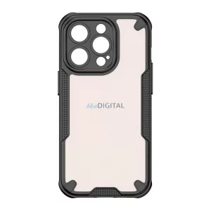 Defender szilikon telefonvédő (ütésállóság, légpárnás sarok, akril hátlap, kameravédő) FEKETE Apple iPhone 17 Air