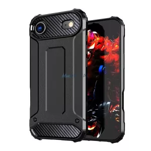Defender szilikon telefonvédő (ütésállóság, légpárnás sarok, fémhatás) FEKETE Apple iPhone 17 Air