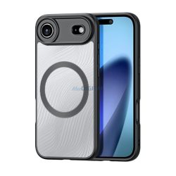   DUX DUCIS AIMO szilikon telefonvédő (ütésállóság, kameravédő, MagSafe, hullám) FEKETE Apple iPhone 17 Air