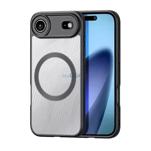 DUX DUCIS AIMO szilikon telefonvédő (ütésállóság, kameravédő, MagSafe, hullám) FEKETE Apple iPhone 17 Air