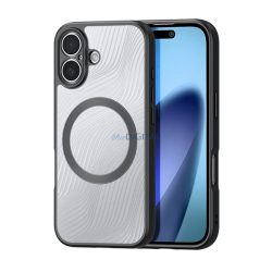   DUX DUCIS AIMO szilikon telefonvédő (ütésállóság, kameravédő, MagSafe, hullám) FEKETE Apple iPhone 17