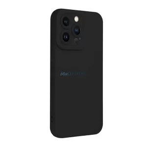 ROAR LUNA szilikon telefonvédő (ultravékony, matt, kameravédő, wireless) FEKETE Apple iPhone 17