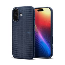   SPIGEN LIQUID AIR szilikon telefonvédő (ütésállóság, légpárnás sarok, rombusz) SÖTÉTKÉK Apple iPhone 17