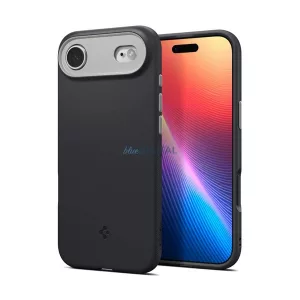 SPIGEN NANO POP szilikon telefonvédő (kameravédő, MagSafe) FEKETE Apple iPhone 17 Air