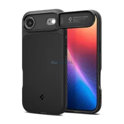   SPIGEN OPTIK ARMOR MAG szilikon telefonvédő (kameravédő, MagSafe) FEKETE Apple iPhone 17 Air