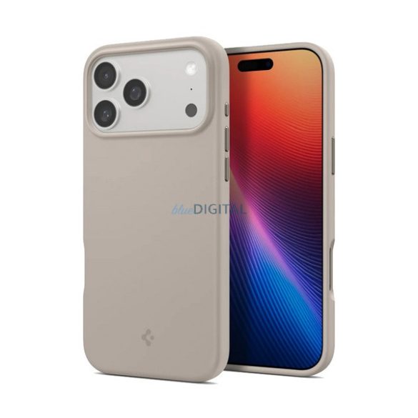 SPIGEN SILICONE FIT MAG szilikon telefonvédő (ütésállóság, MagSafe) VILÁGOSSZÜRKE Apple iPhone 17 Pro Max