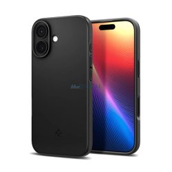   SPIGEN THIN FIT MAGSAFE műanyag telefonvédő (matt, ultravékony, kameravédő, MagSafe) FEKETE Apple iPhone 17