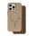 Szilikon telefonvédő (műanyag hátlap, kameravédő, MagSafe, csillogó) BARNA Apple iPhone 17 Air