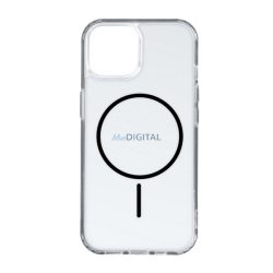   Szilikon telefonvédő (ultravékony, műanyag hátlap, MagSafe, légpárnás sarok) FEKETE Apple iPhone 17