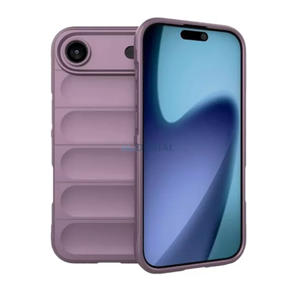 Szilikon telefonvédő (ütésállóság, kameravédő, 3D) LILA Apple iPhone 17 Air