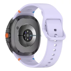 Pótszíj (egyedi méret, L méret, szilikon, állítható) LILA SamsungGalaxy Watch 8 eSIM 44mm (SM-L335), Galaxy Watch 8 eSIM 40mm (SM-L325)
