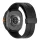 Pótszíj (egyedi méret, szilikon, pillangó csat) FEKETE SamsungGalaxy Watch 8 eSIM 44mm (SM-L335), Galaxy Watch 8 eSIM 40mm (SM-L325)